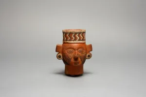 Ear Disc Prints: Drinking Vessel in the Form of a Head, A. D. 1450 / 1532. Creator: Unknown