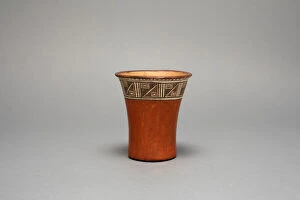 Inca Gallery: Drinking Vessel (Kero), A.D. 1100 / 1200. Creator: Unknown