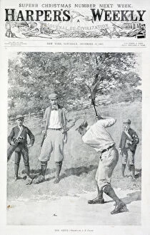 Caddy Gallery: The Drive, Harpers Weekly, December 11th 1897. Artist: AB Frost