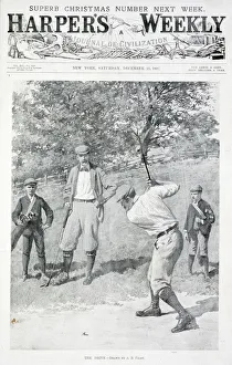 Caddy Gallery: The Drive, Harpers Weekly, December 11th 1897. Artist: AB Frost