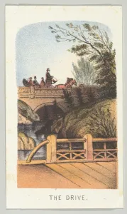 Prang Co Prints: The Drive, from the series, Views in Central Park, New York, Part 2, 1864