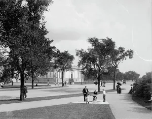 Illinois United States Prints: Driveway near Field Museum [of Natural History]