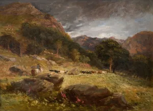 Cox David The Elder Gallery: Driving Cattle, 1849. Creator: David Cox the elder