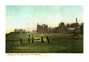 St Andrews Prints: Driving on the Golf Course, St. Andrews