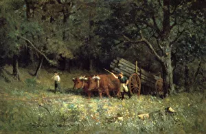 Front View Prints: Driving Home the Cows, 1881. Artist: Edward Mitchell Bannister