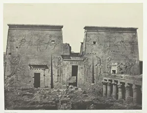 Fa And Xe7 Prints: Dromos et Philones, Grand Temple d Isis aPilones;Nubie, 1849 / 51