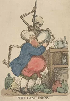 Alcoholic Collection: The Last Drop, April 5, 1801. April 5, 1801. Creator: Thomas Rowlandson