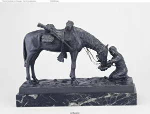 Sentimental Gallery: The Last Drop, c. 1900 / 6. Creator: Charles Schreyvogel