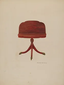 Tables Collection: Drop Leaf Table, c. 1941. Creator: Dorothea A. Farrington