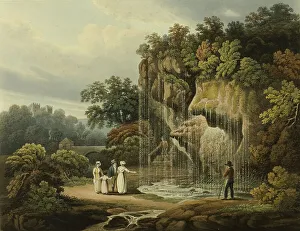 Sightseeing Prints: The Dropping Well at Knar Knarcsborough, n.d. Creator: Francis Nicholson