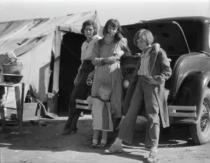 Climate Prints: Drought refugees, California, 1936. Creator: Dorothea Lange