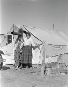 Climate Prints: Drought refugees, California, 1936. Creator: Dorothea Lange