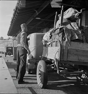 Quarantine Prints: Drought refugees are stopped at the inspection station in Yuma