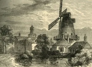 Publisher Prints: Drug Mill of the Apothecaries Company, (c1878). Creator: Unknown