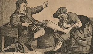 Treating Prints: Druid and Highlander, 1812-1817. Creator: Unknown