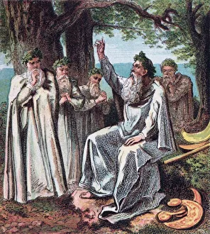 Celtic Polytheism Prints: Druids (From: Pictures of English History)