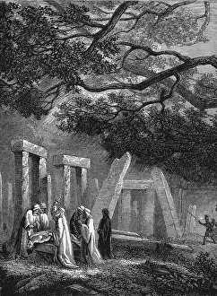 Sacrifice Prints: Druids Last Sacrifice, 1887. Creator: Anonymous