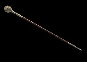 Black History Collection: Drum major baton, early 20th century. Creator: Unknown