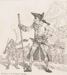 The Drum Major of Sedition, March 29, 1784. March 29, 1784. Creator: Thomas Rowlandson