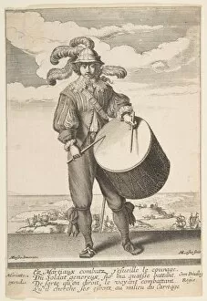 Bosse Abraham Collection: The Drummer, 1620-1667. Creator: Michel Lasne