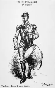 Images Dated 9th February 2007: Drummer, 1st regiment of the French Foreign Legion, 20th century