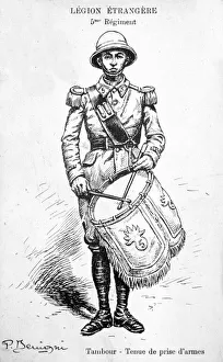 Legionnaire Prints: Drummer, 5th regiment of the French Foreign Legion, 20th century