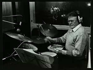 Drumkit Gallery: Drummer Bobby Orr at the Ted Taylor recording studio, London, 12 January 1988. Artist