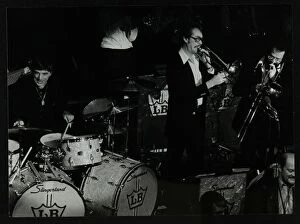 Hatfield Gallery: Drummer Louie Bellson and his big band playing at the Forum Theatre, Hatfield, Hertfordshire, 1979
