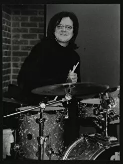 Hertfordshire Gallery: Drummer Pete Cater at The Fairway, Welwyn Garden City, Hertfordshire, 15 December 2002