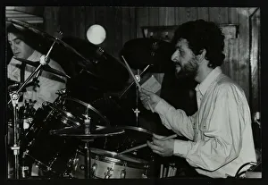 Finchley Prints: Drummer Simon Morton playing at the Torrington Jazz Club, Finchley, London, 1988