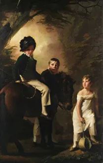 Pony Prints: The Drummond Children, ca. 1808-9. Creator: Henry Raeburn