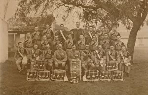 Battalion Gallery: The Drums and Bugles of the First Battalion, The Queens Own Royal West Kent Regiment. Poona, India