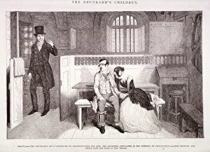Old Bailey Prints: The Drunkards Children, c1847. Artist: George Cruikshank