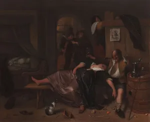 Jan Havickszoon Steen Prints: The Drunken Couple, c.1655-c.1665. Creator: Jan Steen