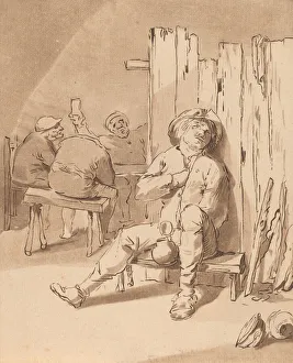 Brauwer Adriaen Prints: Drunken Peasant at an Inn, 1775. Creator: Bernhard Schreuder
