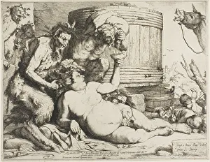 El Spagnoletto Prints: Drunken Silenus, 1628. Creator: Jusepe de Ribera