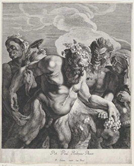 Mythological Collection: Drunken Silenus, 1630-57. Creators: Jonas Suyderhoef, Pieter Soutman