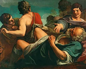 Noahs Ark Gallery: The Drunkenness of Noah. Creator: Tiarini, Alessandro (1577-1668)
