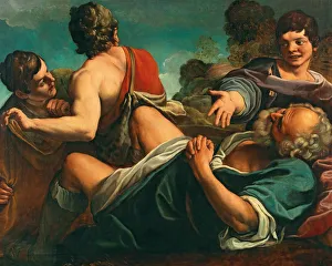 Ararat Gallery: The Drunkenness of Noah. Creator: Tiarini, Alessandro (1577-1668)