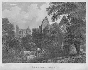 Dryburgh Abbey, 1804. Artist: James Fittler