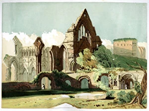 Abbey Collection: Dryburgh Abbey, c1850