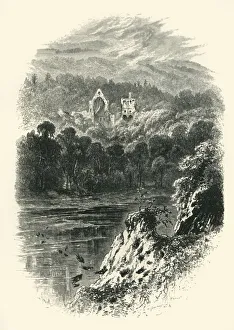 Tweed Prints: Dryburgh Abbey, c1870