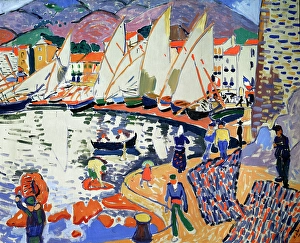 Derain Prints: Drying the Sails, 1905. Creator: Andre Derain