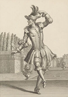 Du Moulin in Peasant Garb Dancing at the Opera, .n.d. Creator: Jean Berain
