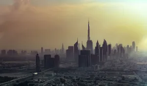 ART Collection: Dubai City Skyline. Creator: Viet Chu
