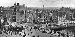 Liffey Prints: Dublin Apres L'Emeute; Le quartier qui a le plus souffert de l'incendie