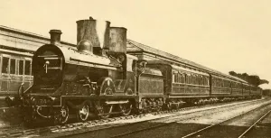 Express Train Prints: Dublin-Belfast Express, Great Northern of Ireland Railway, 1930. Creator: Unknown