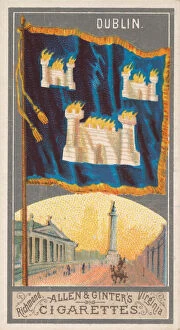 Dublin Gallery: Dublin, from the City Flags series (N6) for Allen & Ginter Cigarettes Brands, 1887