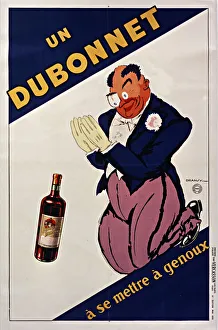 Alcohols Prints: Un Dubonnet ase mettre agenoux, 1932. Creator: Dransy