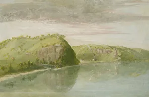 River Mississippi Prints: Dubuques Grave, Upper Mississippi, 1835-1836. Creator: George Catlin